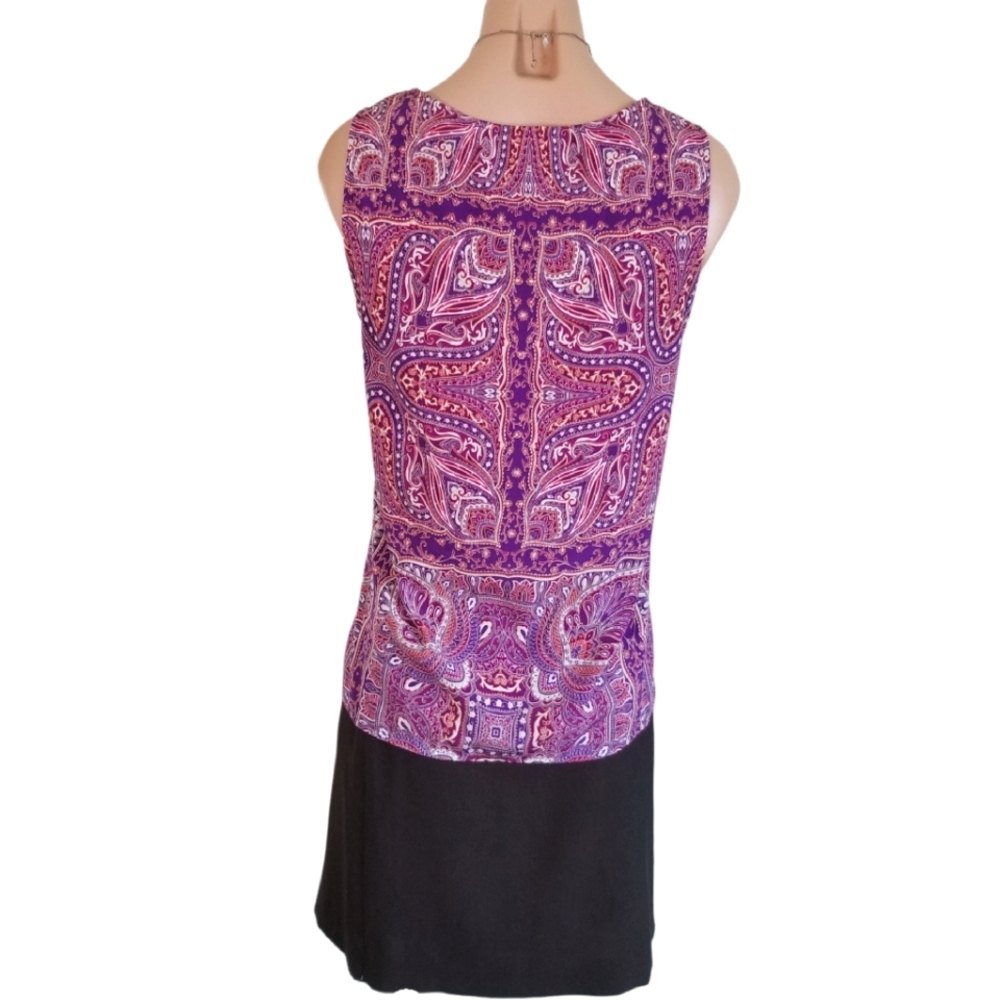 Chicos top $55 Retail, Pink satin sleeveless, sz Med/ Chicos sz 0, FINAL PRICE! - Picture 8 of 12